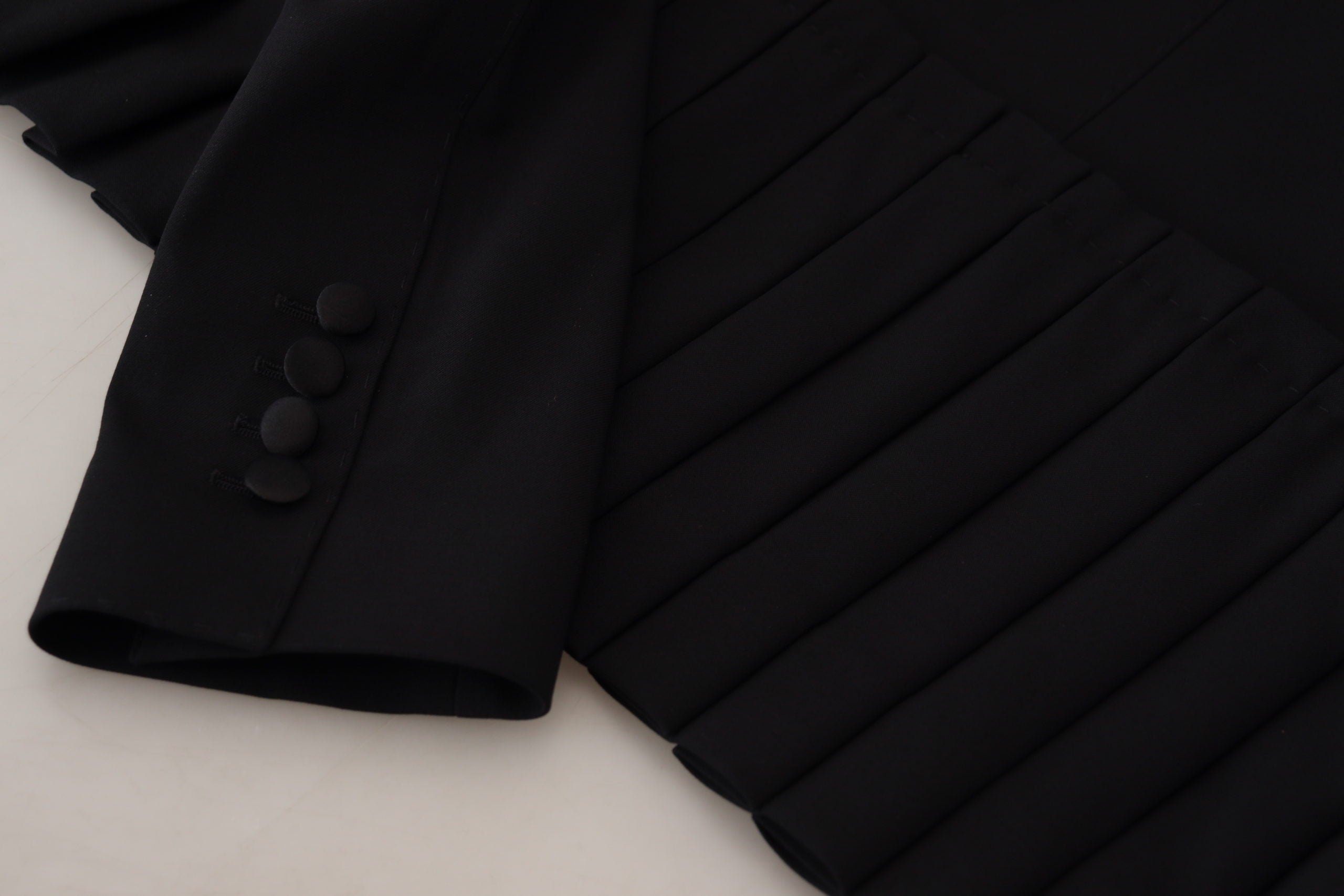 Dolce & Gabbana 99% Virgin Wool 1% Elastane blazer in black — view 7