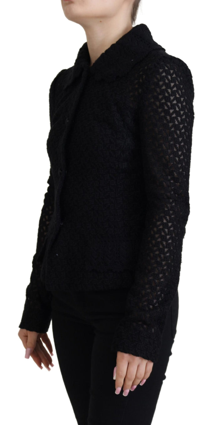 Dolce & Gabbana 70% Virgin Wool jacket in black — view 2
