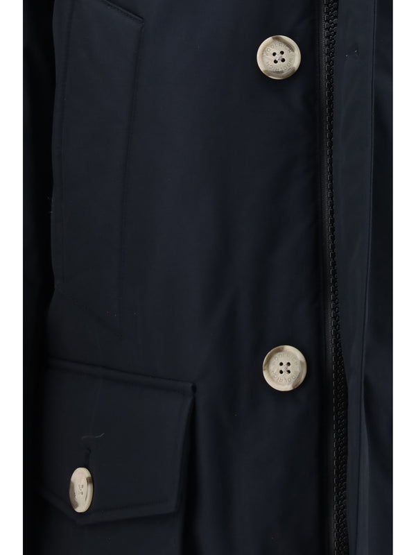 Parka Arctic Ramar Cloth Melton Blue Cotton Padded & Down Jackets