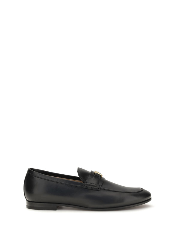 Valentino Garavani 100% calf leather Bos Taurus loafer in black