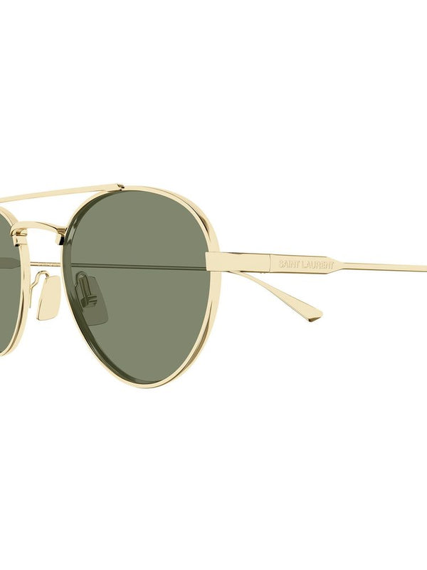 Saint Laurent SL Metal frame sunglasses in gold