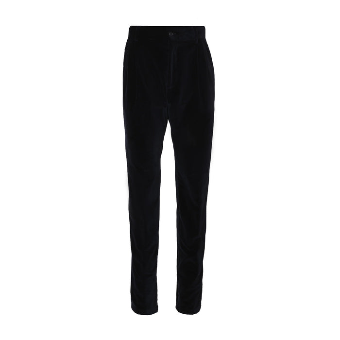 Classic Trousers Black Cotton Elastane