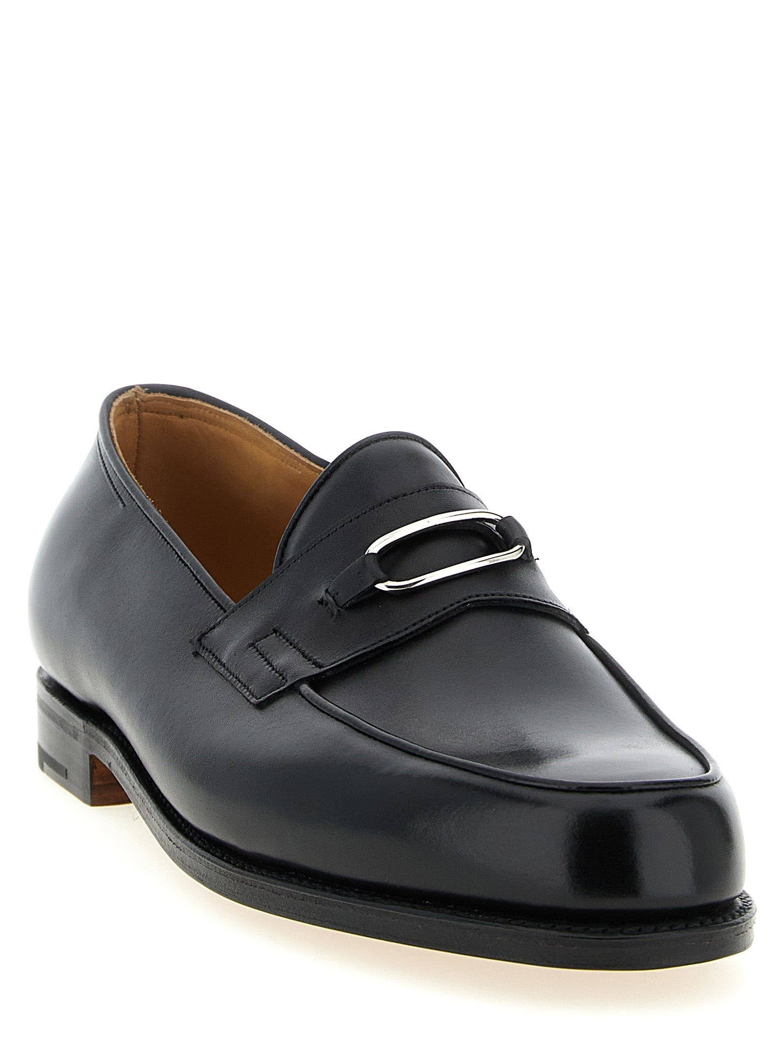 Lopez Ring loafers Black Leather Rubber