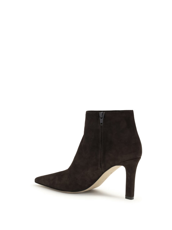 Ankle Boots Nappa Leather Lacquer Brown