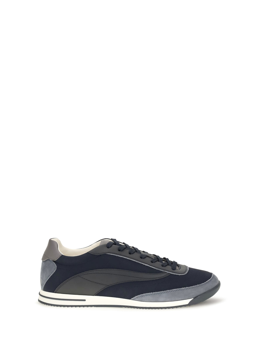 Lace-Up Suede Sneakers Blue Upper: Suede; Sole: Rubber Lace Up