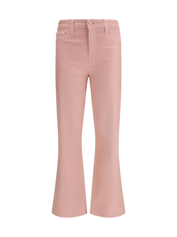 Coated Denim Pants Kendra Pale Rose Cotton Jean