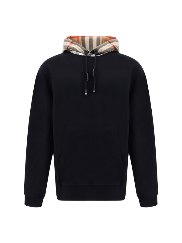 Burberry 100% cotton hoodie in black