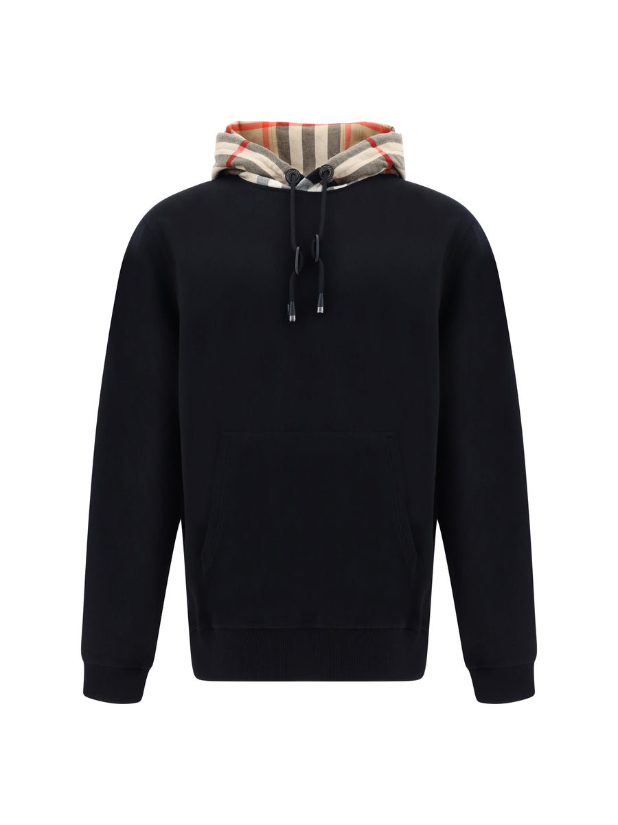 Burberry 100% cotton hoodie in black