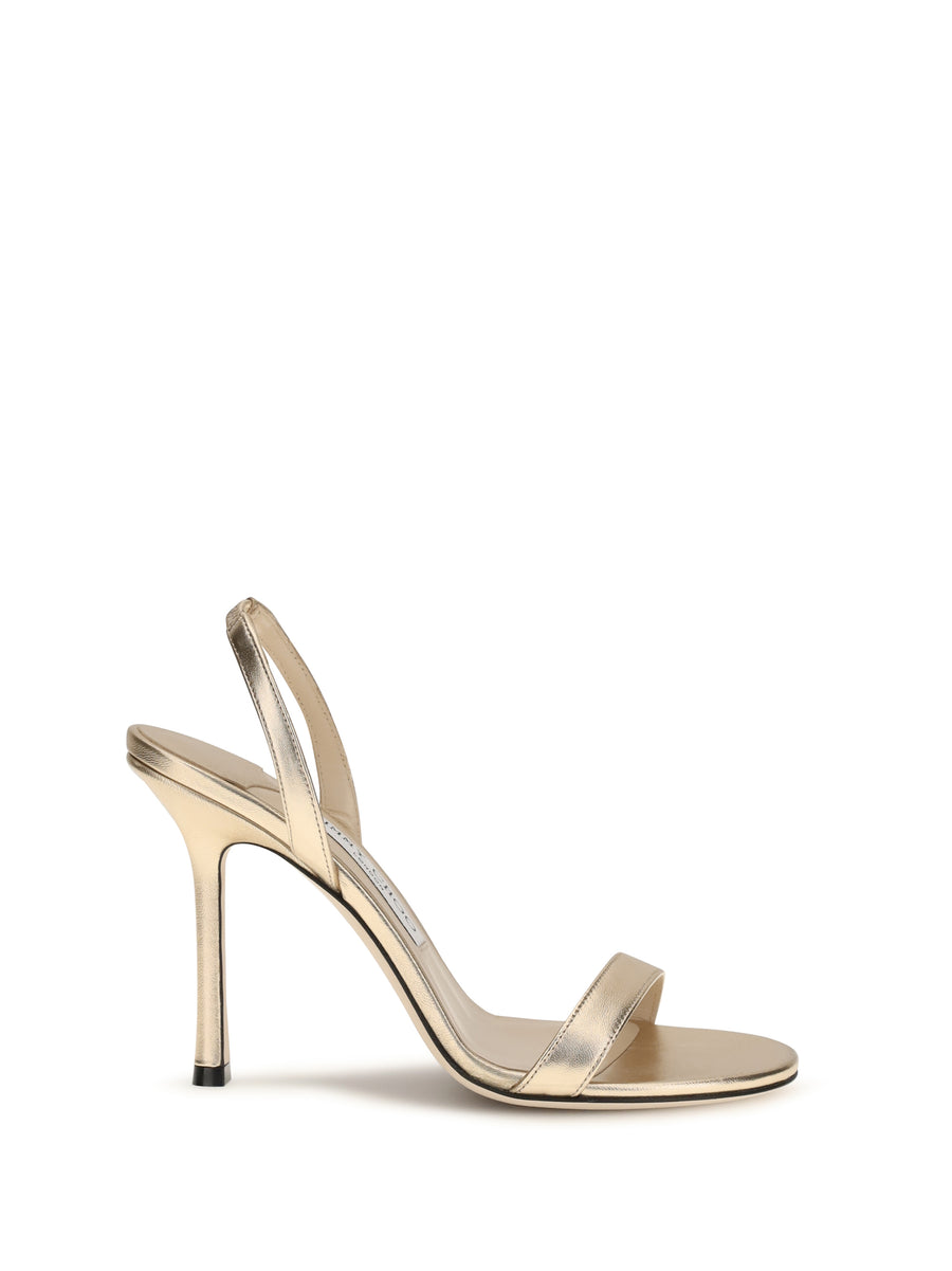 Sandals Jenn Gold Leather Calf