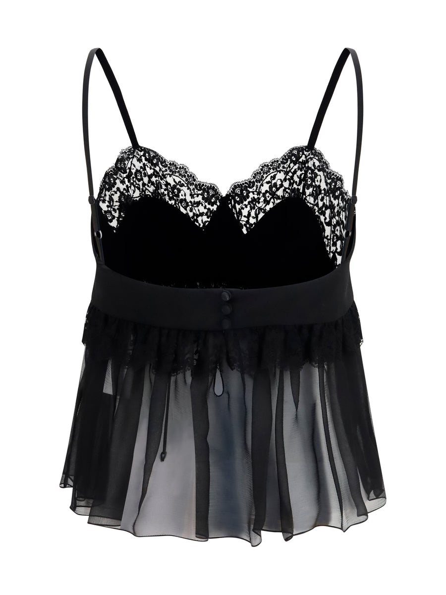 Camisole Top Silk Crêpe De Chine Black