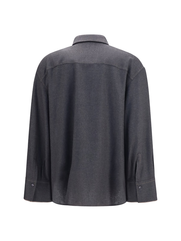 Shirt Virgin Wool Anthracite