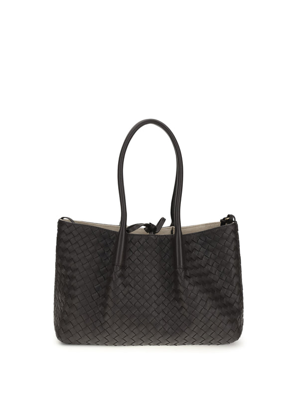 Tote Bag Pinacoteca Espresso-Ecru Espresso/ecru Calf Leather Shoulder