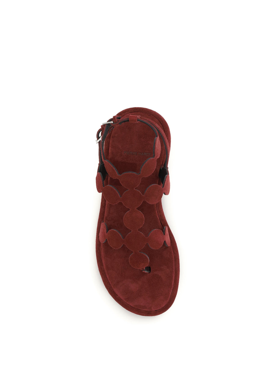 Sandals Suede Carmine Calf Upper: Leather
