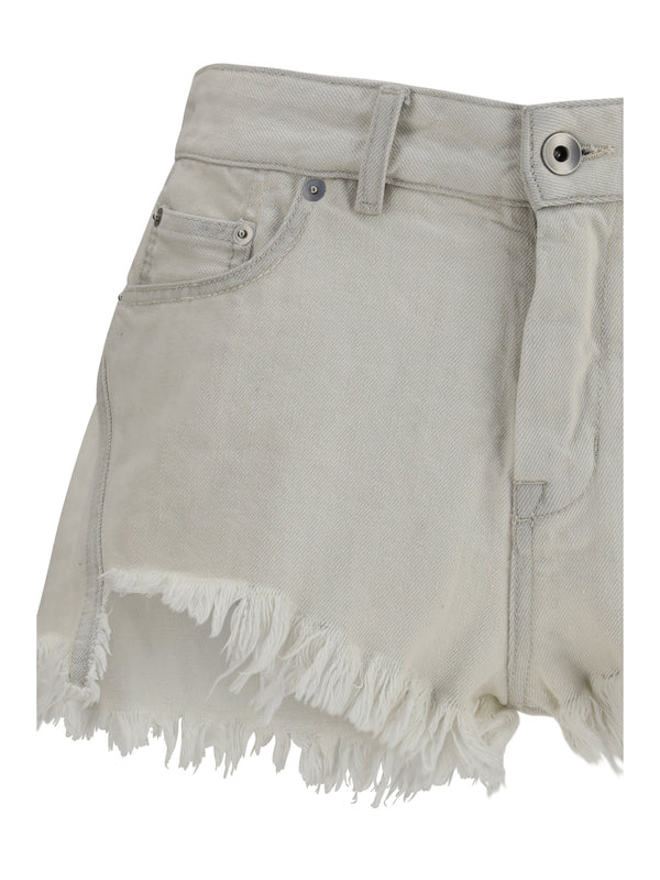 Shorts Temple Bias Cutoffs Milk Denim Cotton
