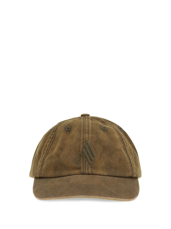 The Attico 260WAC00041CCC131EM 100% Cotton baseball cap in green