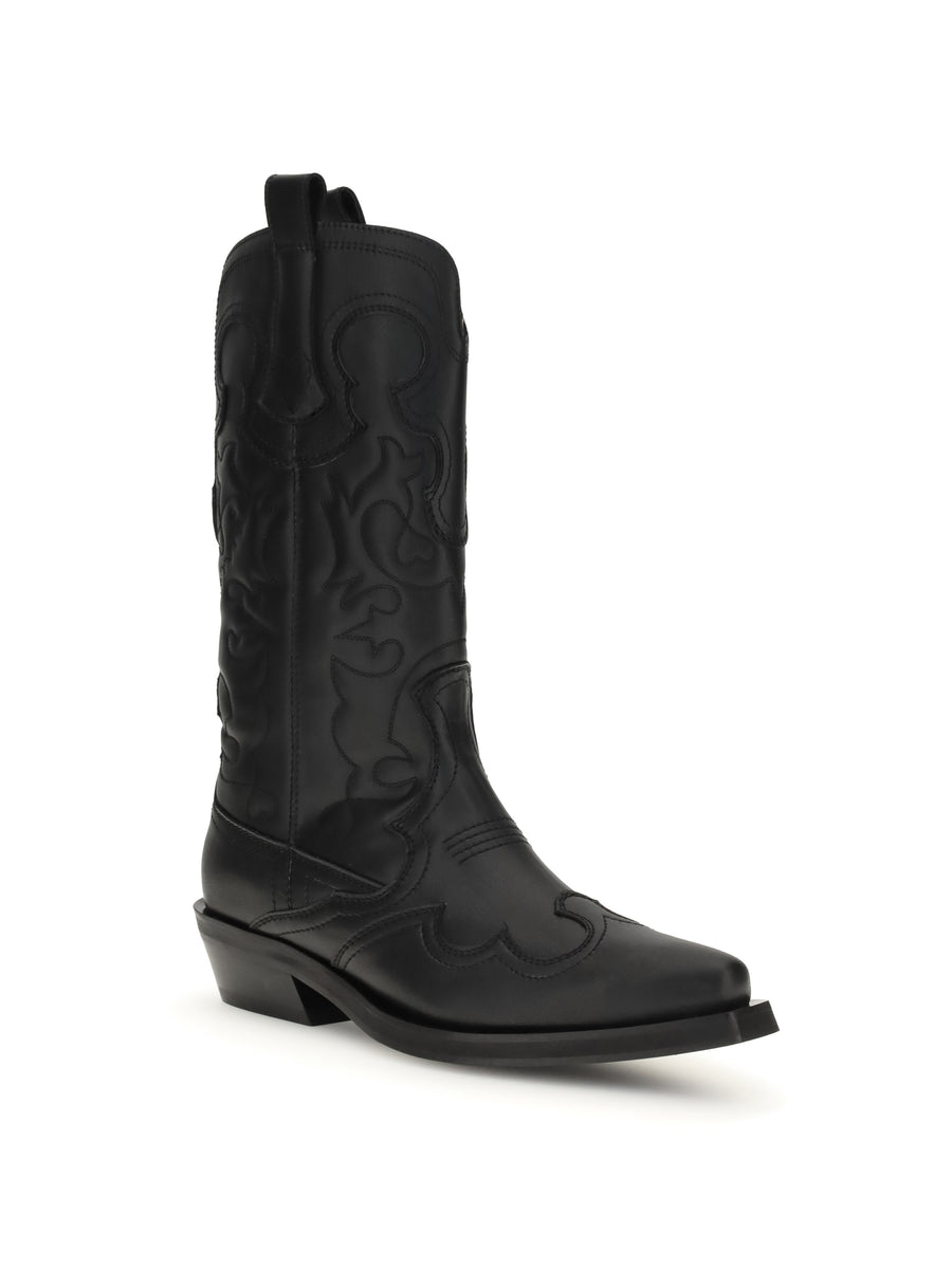 Western Boots Black Black/black Recycled Leather