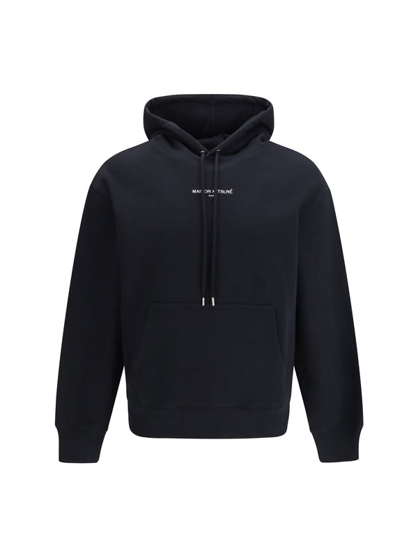 Maison Kitsuné 100% Cotton hoodie in black
