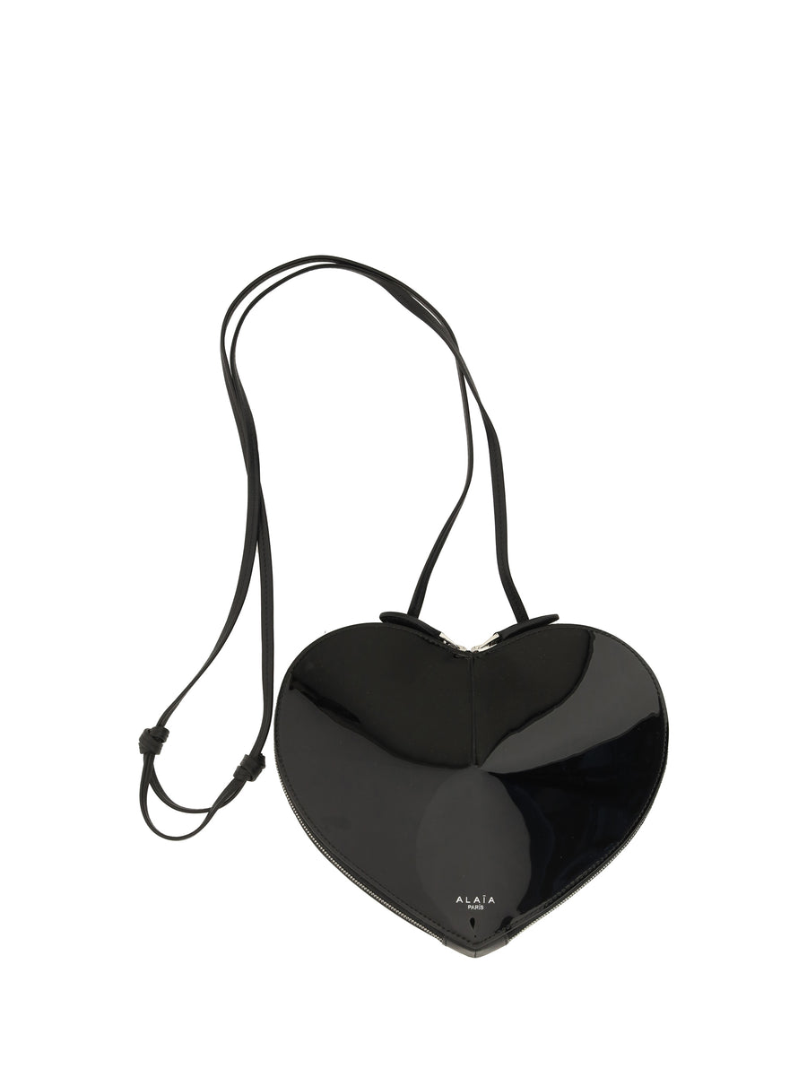 Shoulder Bag Le Coeur Black Calf Leather