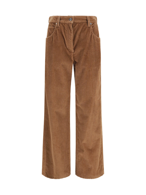 Straight Velvet Pants Dattero Cotton