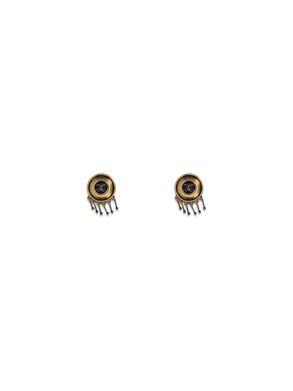 Clip-On Drop Earrings Medusa Gold-Palladium Gold/palladium Brass