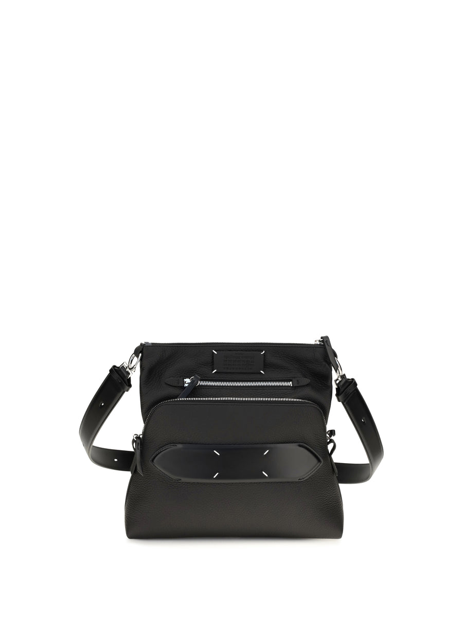 Crossbody Bag Soft 5ac Black Lambskin Leather Shoulder