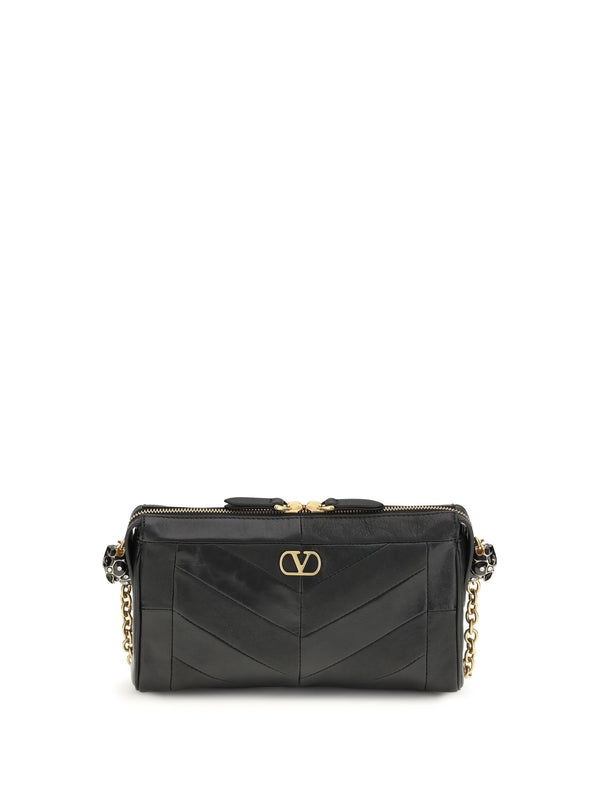 Valentino Garavani 100% Lamb Ovis Aries shoulder bag in black
