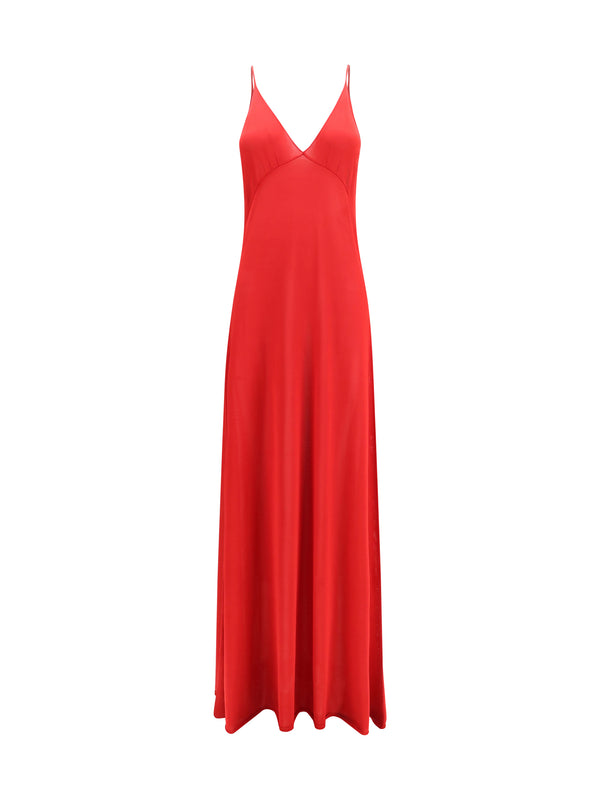 Silk Dress Rosso