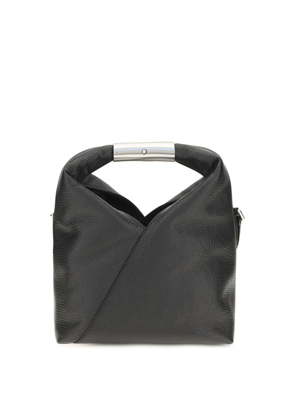 MM6 Maison Margiela 100% Calf Leather (Bos Taurus) top handle bag in black
