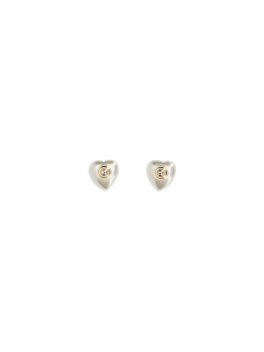 Earrings Vlogo Signature Pearl Gold-Cream Gold/cream