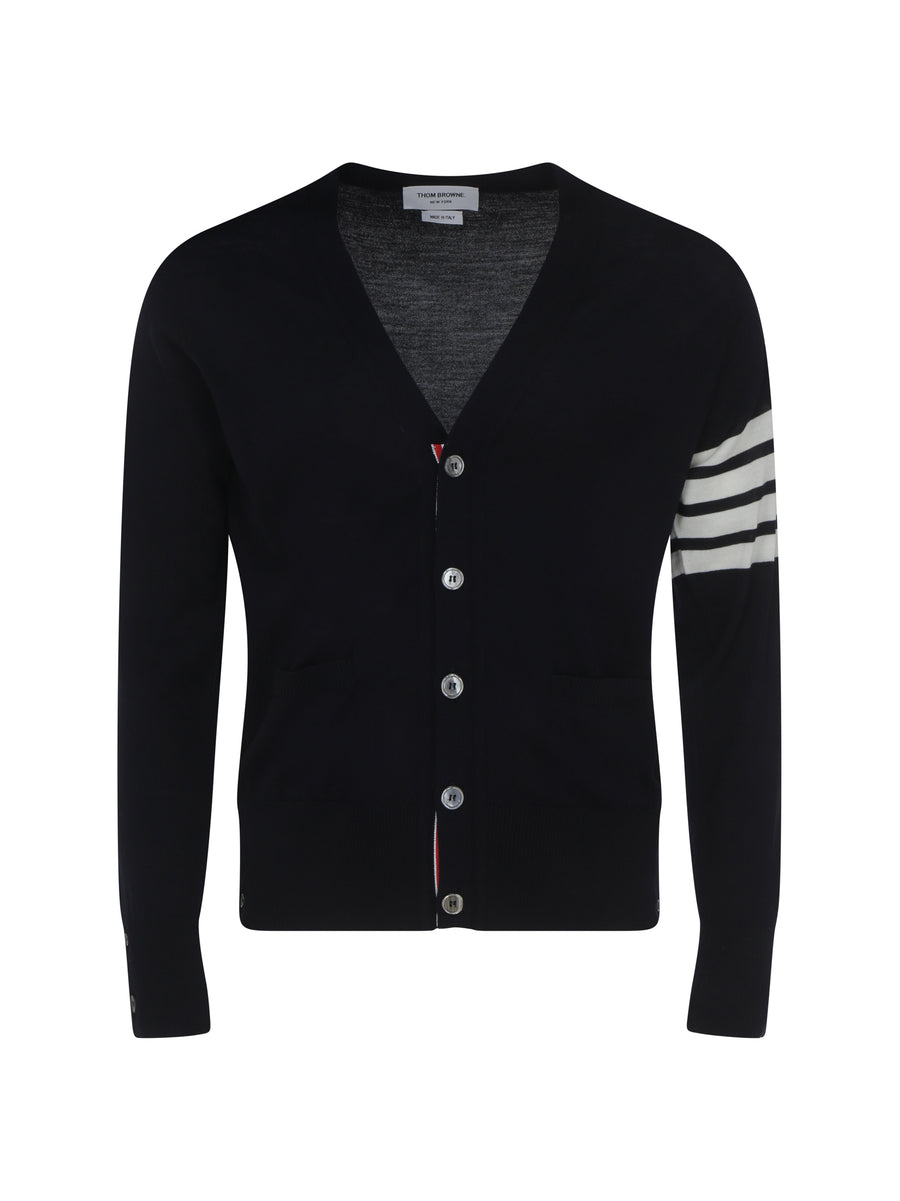 Cardigan Navy Fleece Wool