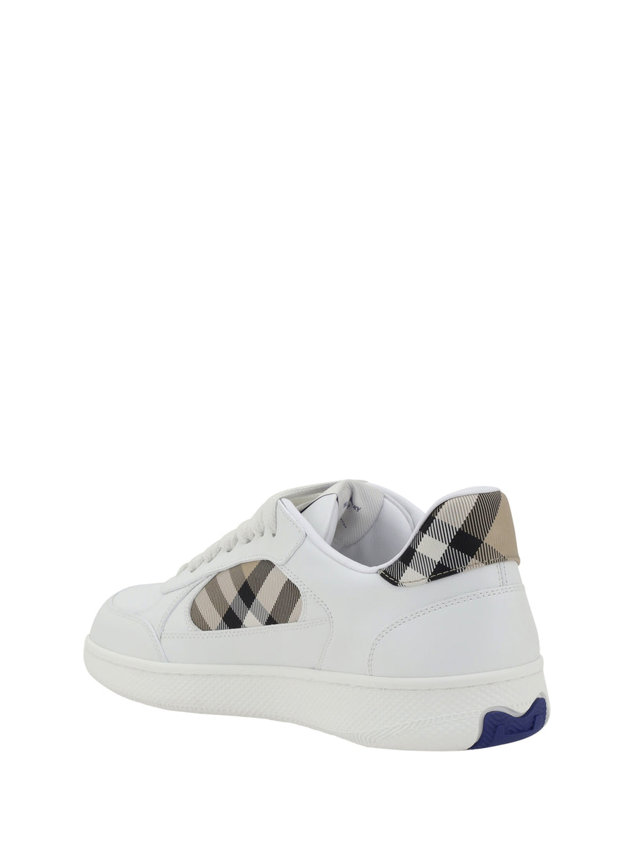 Leather Sneakers White-Sand White/sand Trainers