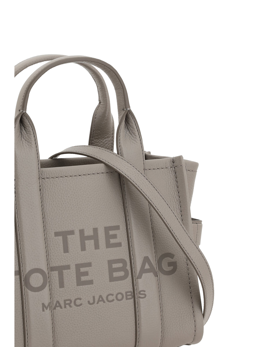 Small Tote Handbag Cement Calf Leather Handbags