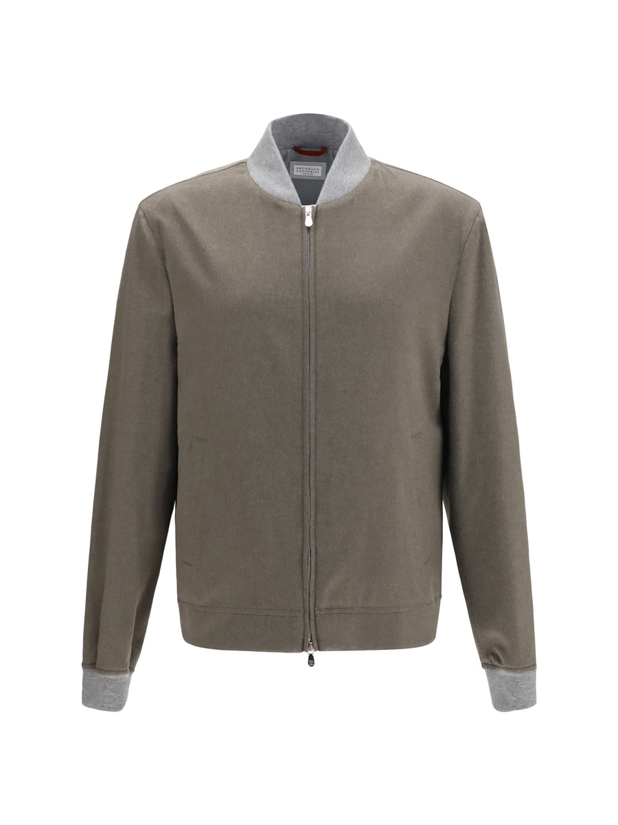 Cashmere Jacket Military Green (capra Hircus)