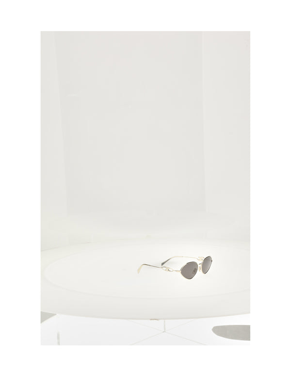 Sunglasses Wire 01 Light Gold Gold/smoke Metal