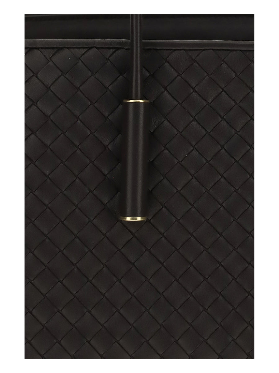 Tote Bag Barbara Espresso Leather Espresso/brass Lamb Shoulder