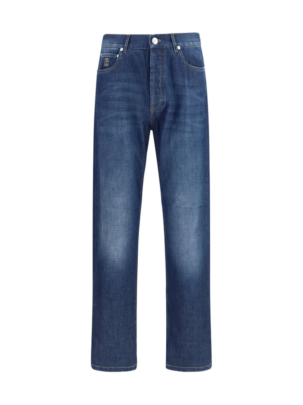 Lightweight Denim Pants, Dark Cotton Jean