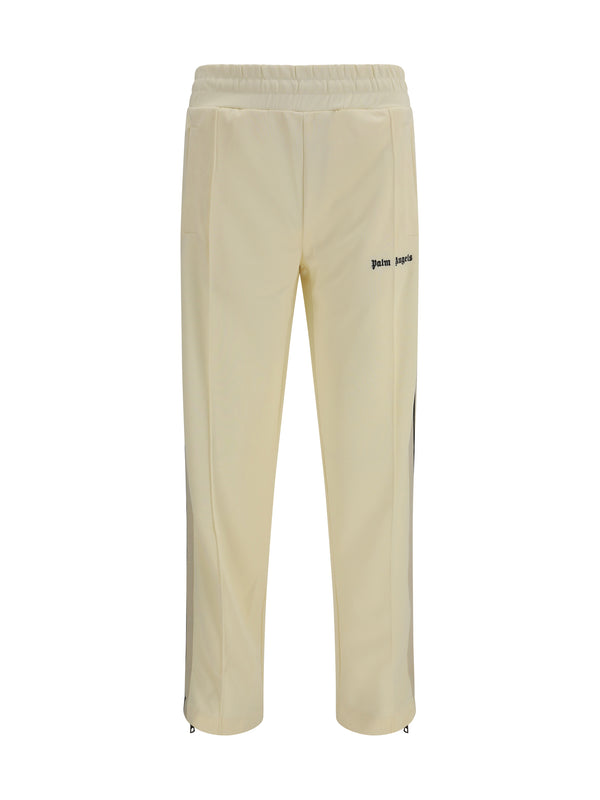 Palm Angels 100% Polyester track pants in beige