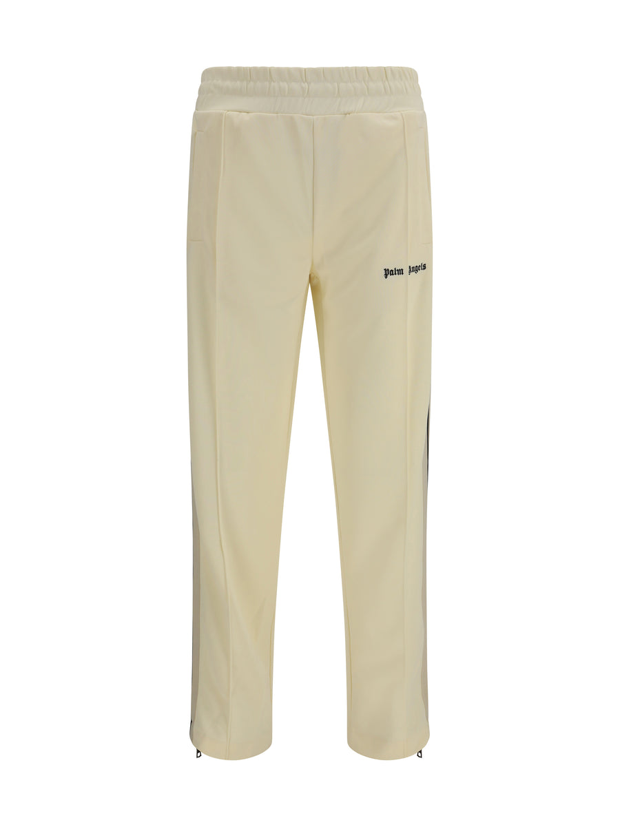 Palm Angels 100% Polyester track pants in beige