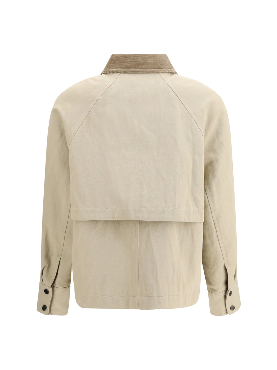 Jacket Cotton-Linen Canvas Beige
