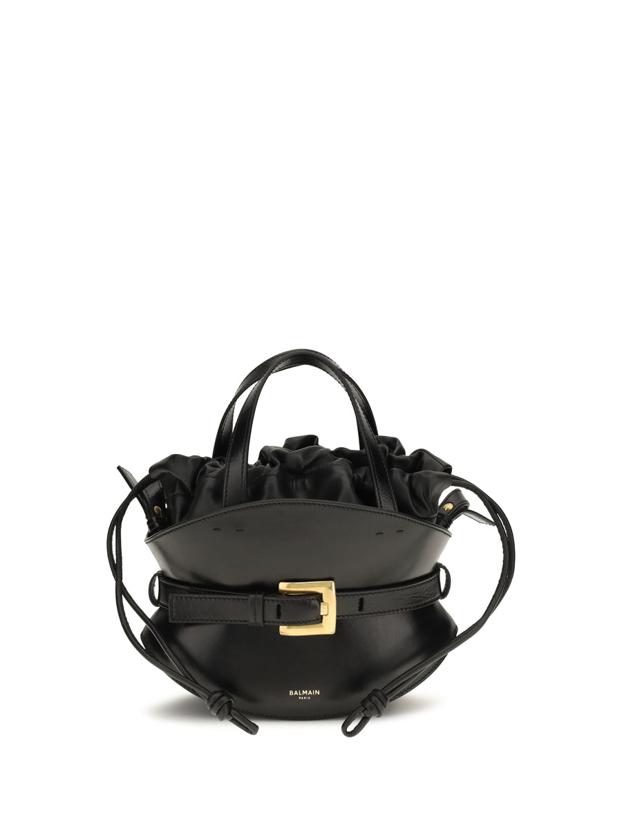 Shoulder Bag Shuffle Mini Black Calf Leather