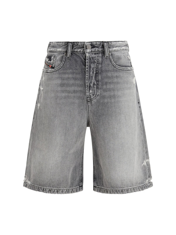 Diesel 100% cotton bermuda shorts in gray
