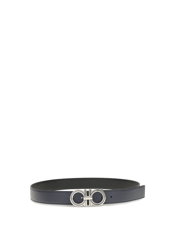 Leather Belt Reversible New Navy Calf