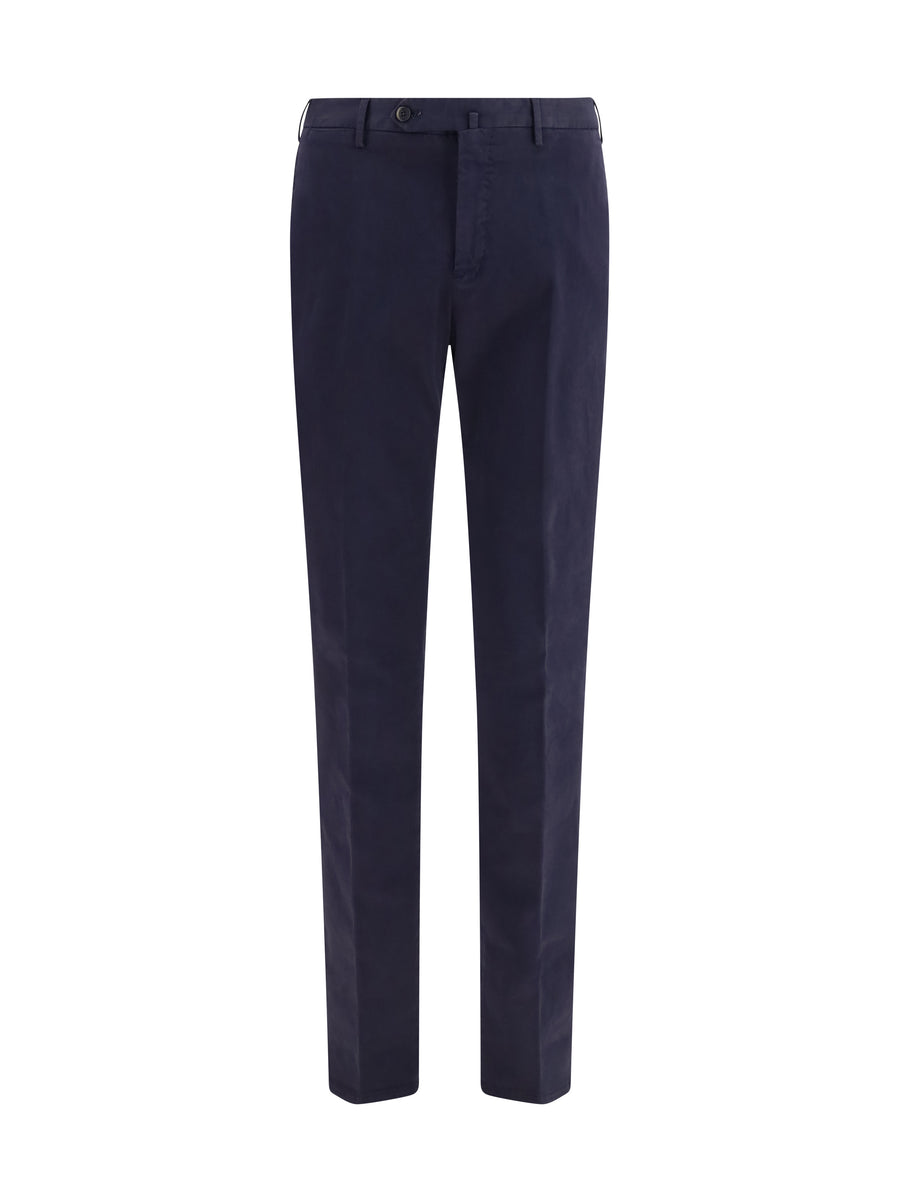 Pt Torino 98% Cotton trousers in navy