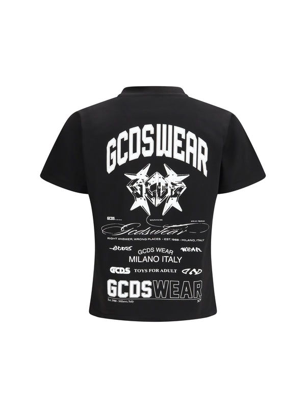 Cotton T-Shirt History Print Black-White Black/white T-shirts