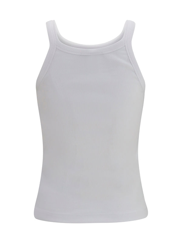 Tank Top Ribbed Cotton White T-shirts & Jerseys
