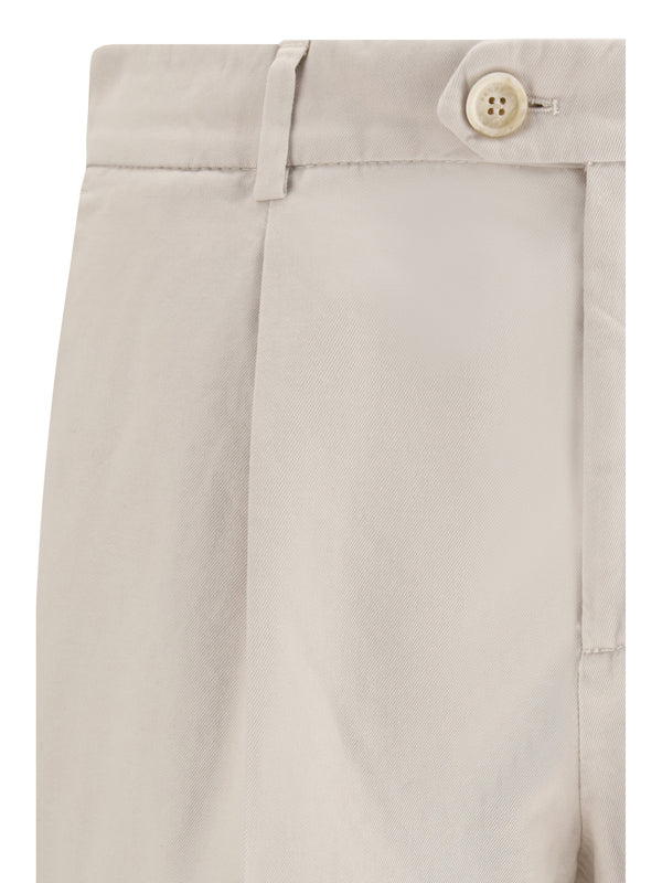 Cotton Trousers Beige