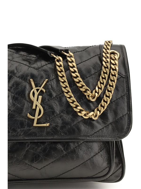 Shoulder Bag Niki Calf Leather Black