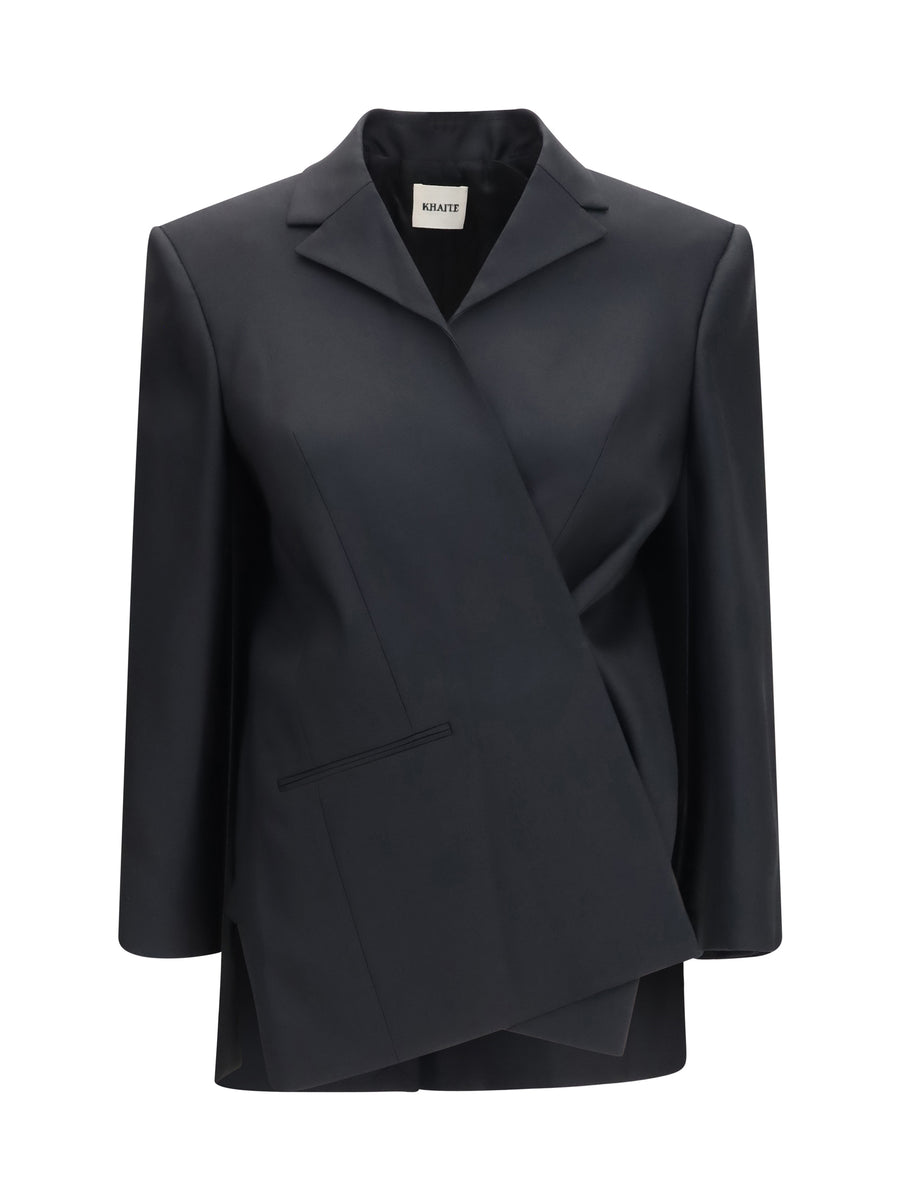 Jacket Palto Black Wool (ovis Aries)