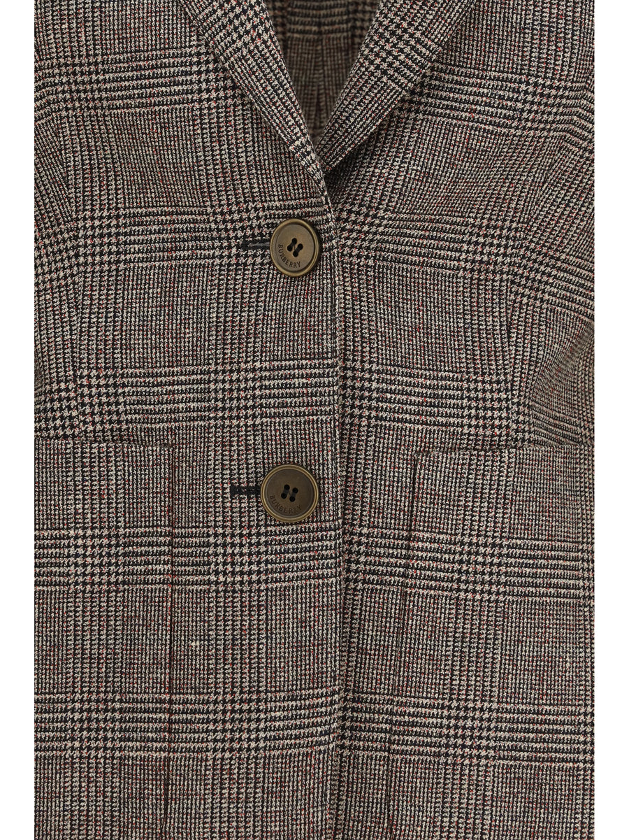 Single-Breasted Wool-Linen Blazer Soap Beige/brown Merino Wool Blazers