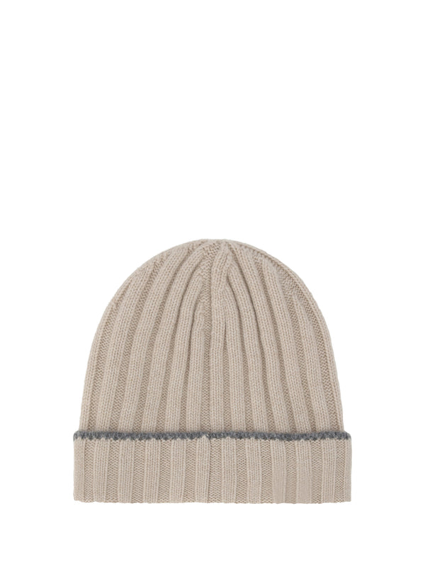 Beanie Hat Cashmere Beige